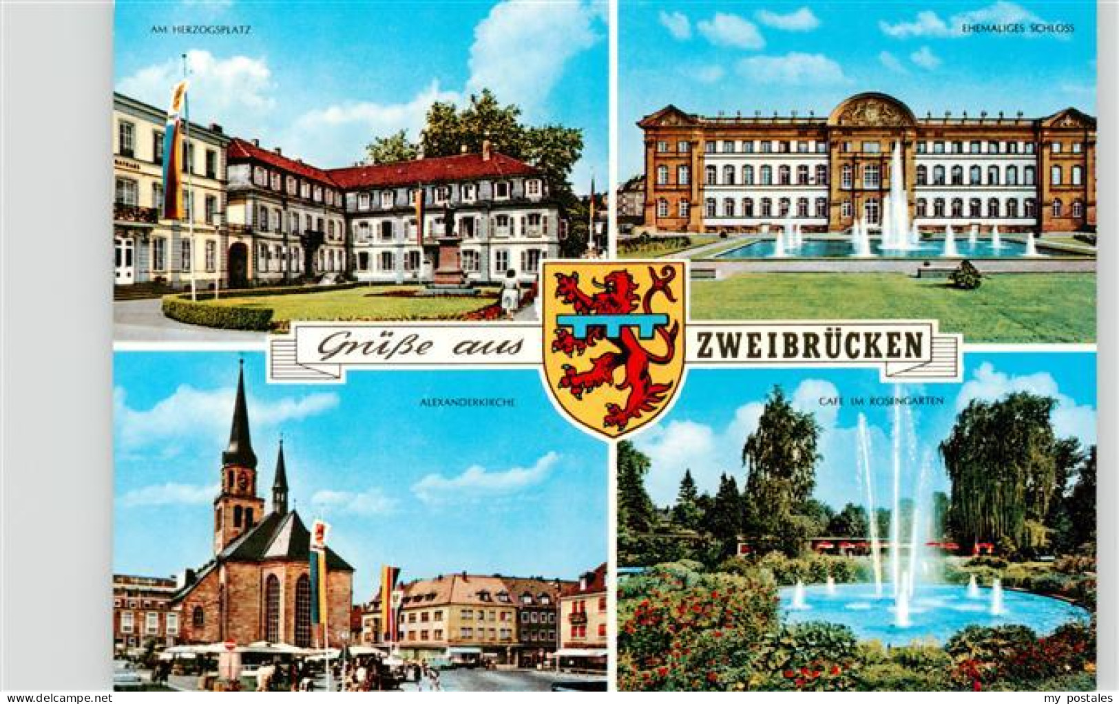 73906045 Zweibruecken Pfalz Am Herzogsplatz Ehem Schloss Alexanderkirche Cafe Im - Zweibruecken