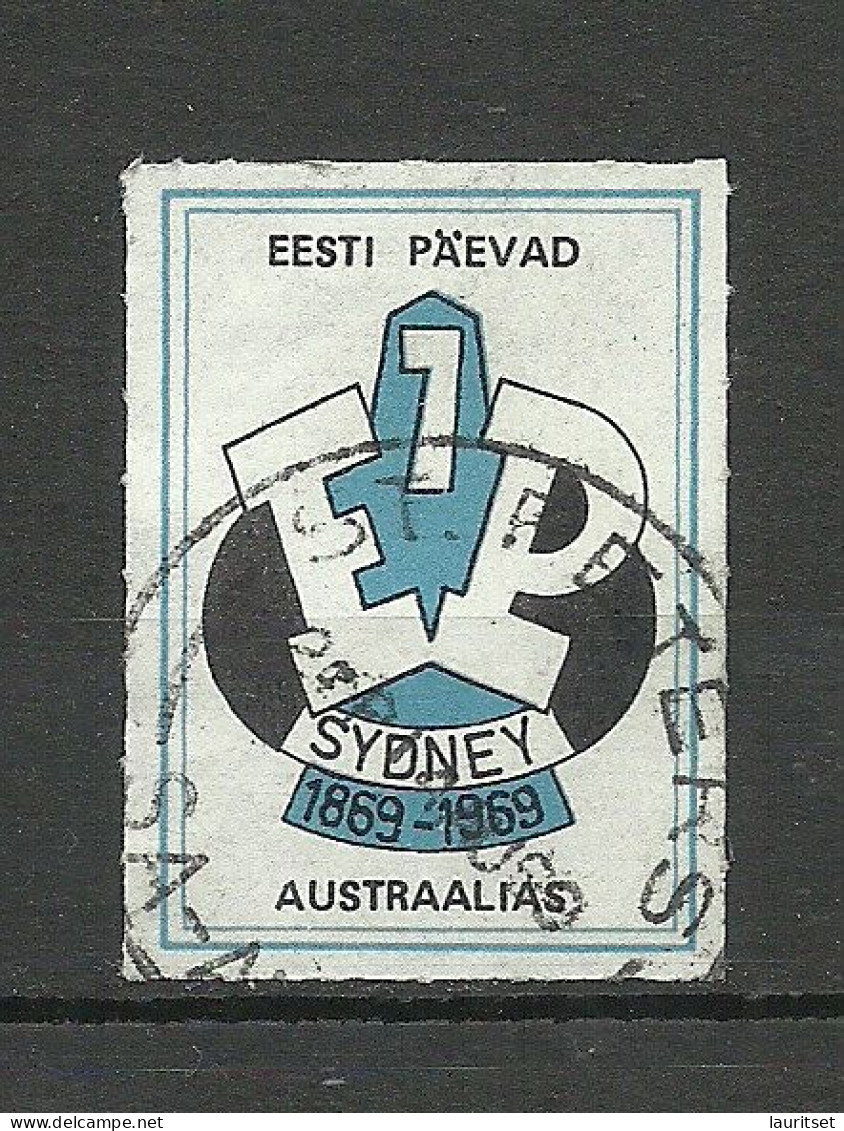 ESTLAND Estonia 1969 In Exile Poster Advertising Stamp ESTO Festival Sydney Australia O - Estonia