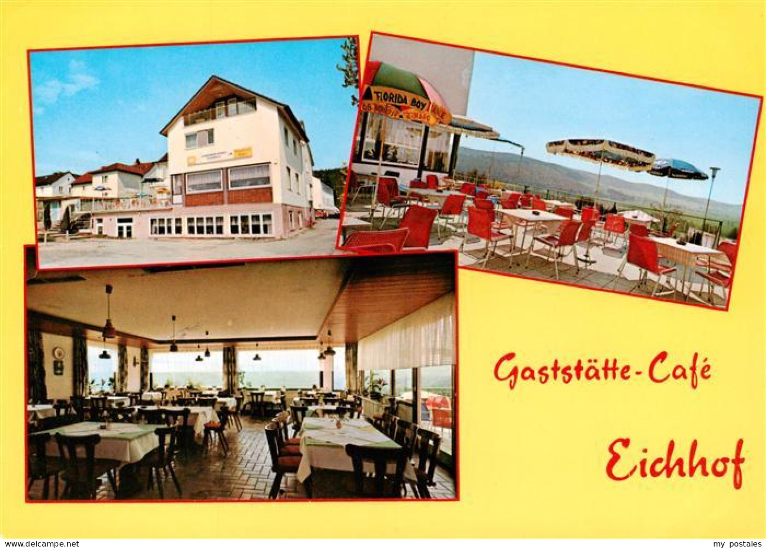 73905969 Bad Hersfeld Gaststaette Café Eichhof Gastraum Terrasse - Bad Hersfeld