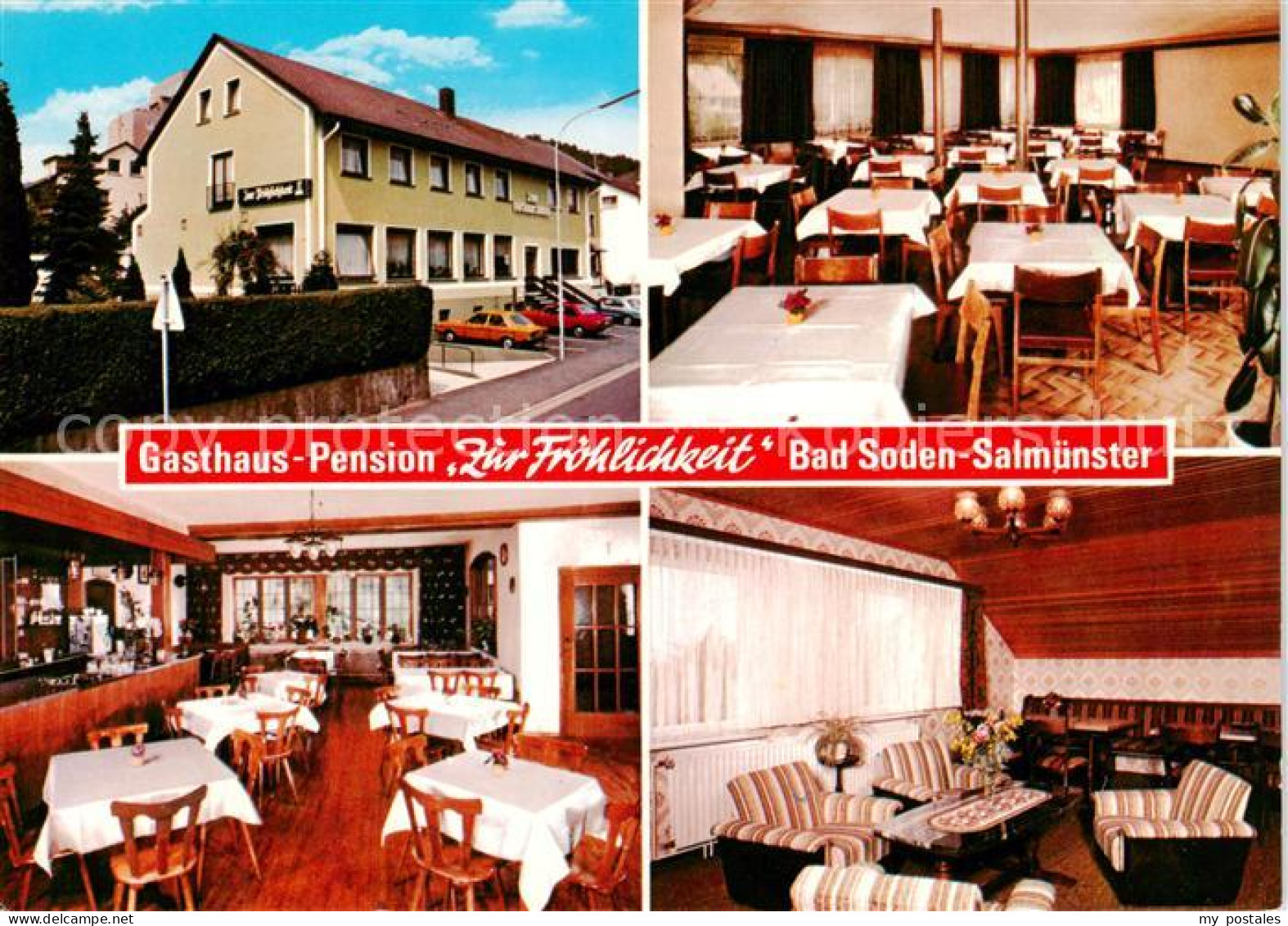 73867102 Salmuenster Bad Soden Gasthaus Pension Zur Froehlichkeit Gastraeume Sal - Bad Soden