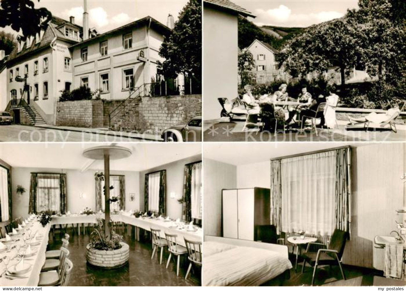 73867097 Lindenberg Pfalz Hotel Pension Zum Hirsch Restaurant Fremdenzimmer Terr - Autres & Non Classés