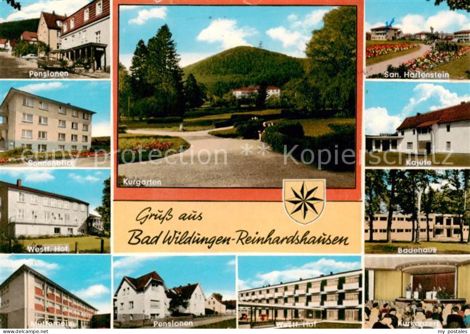 73867058 Reinhardshausen Pensionen Kurhaeuser Badehaus Sanatorium Kurkonzert Kur - Bad Wildungen