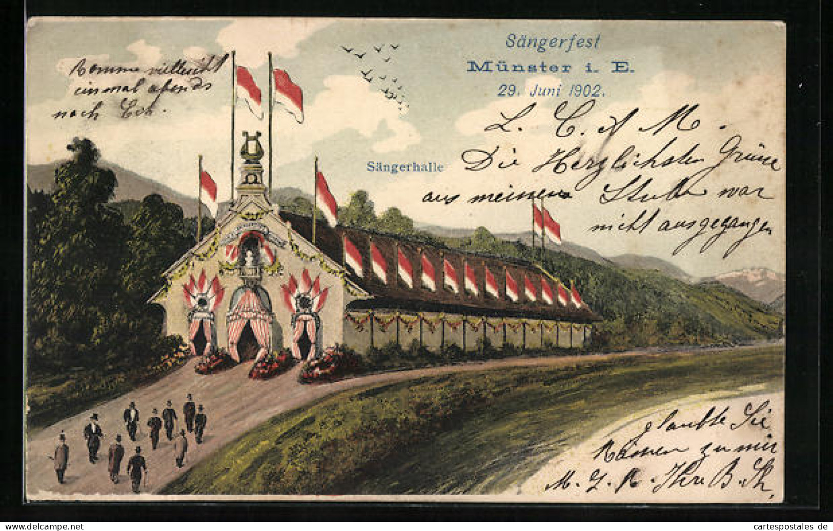 CPA Münster I. E., Sängerfest 1902, Sängerhalle  - Other & Unclassified