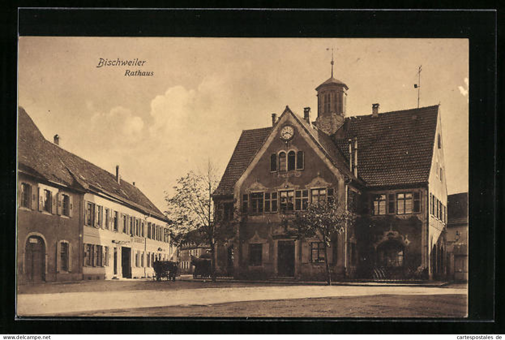 CPA Bischweiler, Am Hôtel De Ville  - Other & Unclassified