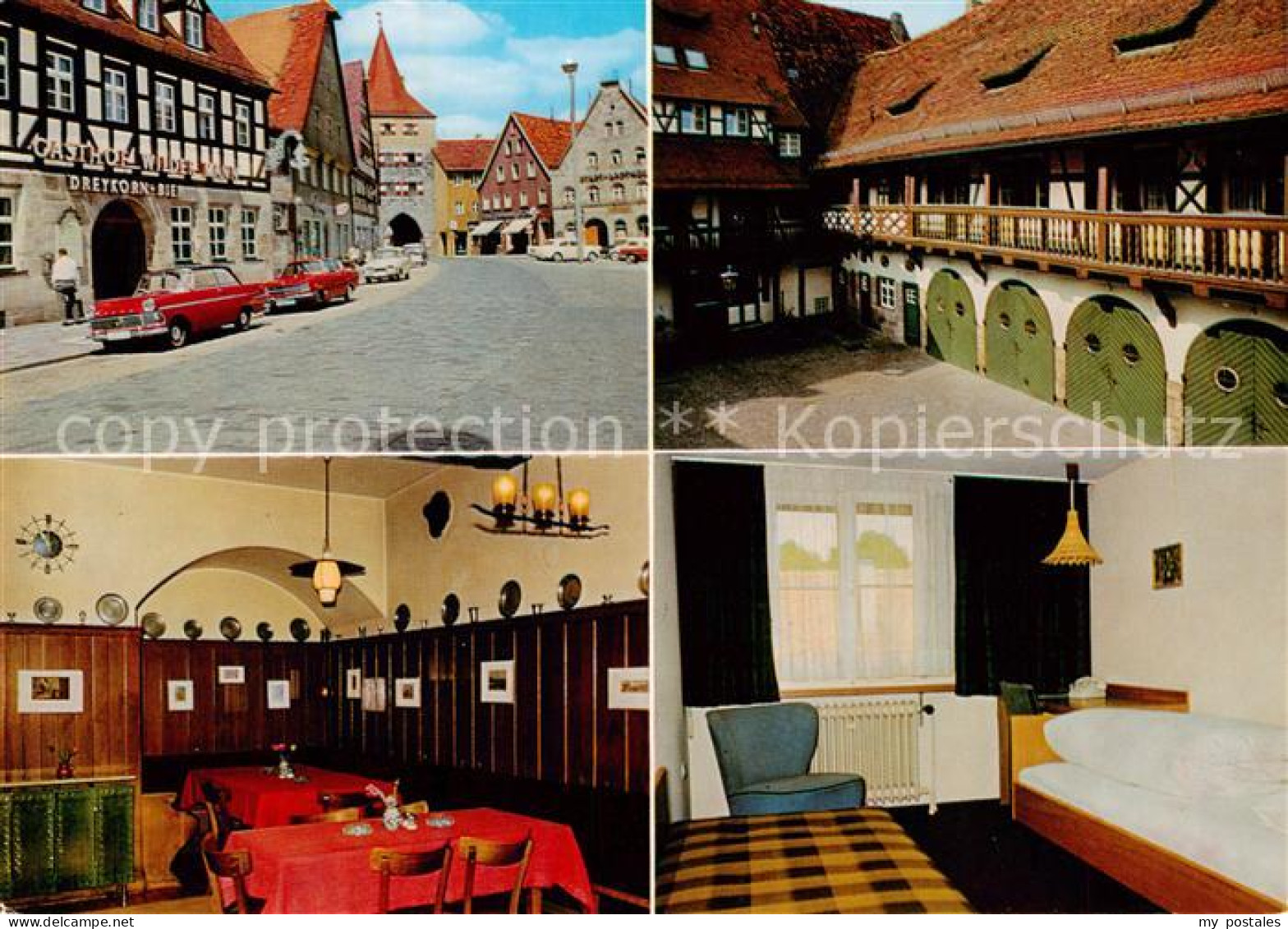 73866928 Lauf Pegnitz Gasthof Zum Wilden Mann Gaststube Zimmer Ortspartie Lauf P - Lauf