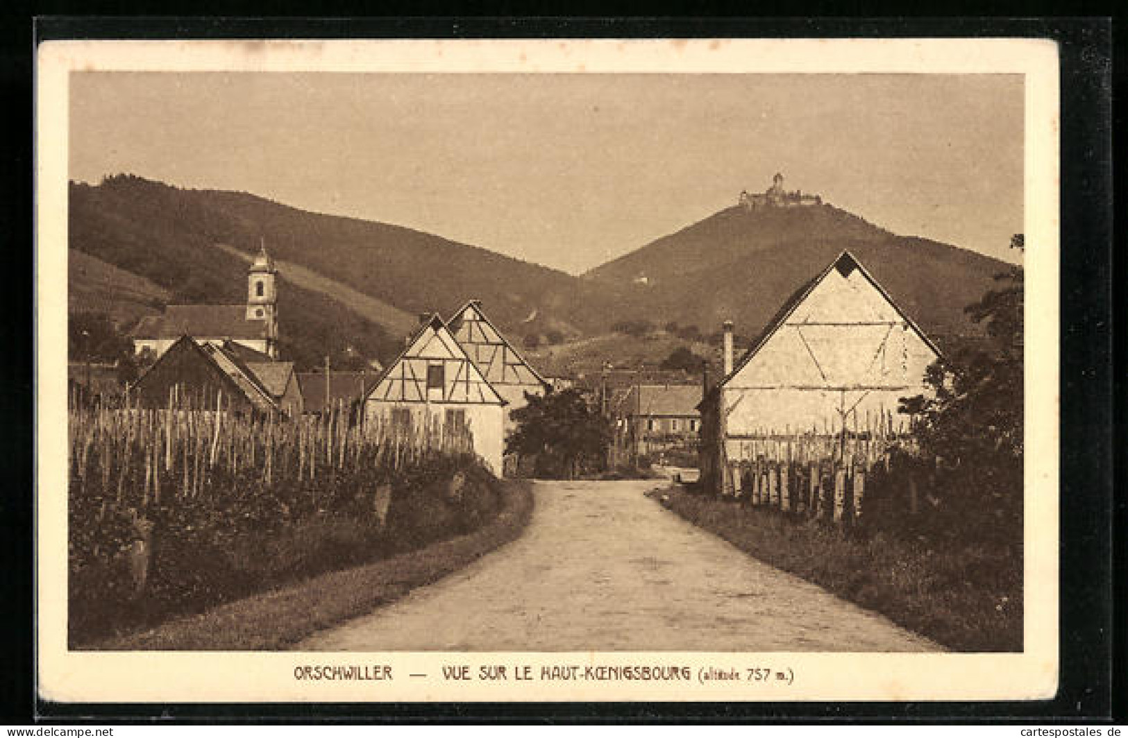 CPA Orschwiller, Vue Sur Le Haut-Koenigsbourg  - Other & Unclassified