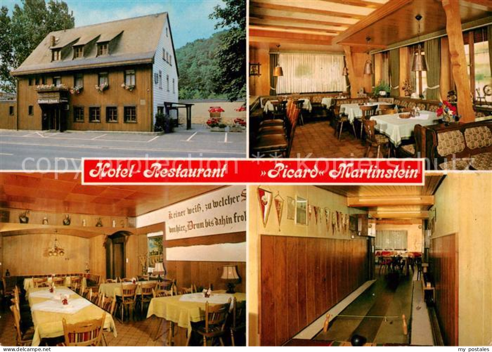 73866885 Martinstein Hotel Restaurant Picard Gastraeume Kegelbahn Martinstein - Other & Unclassified
