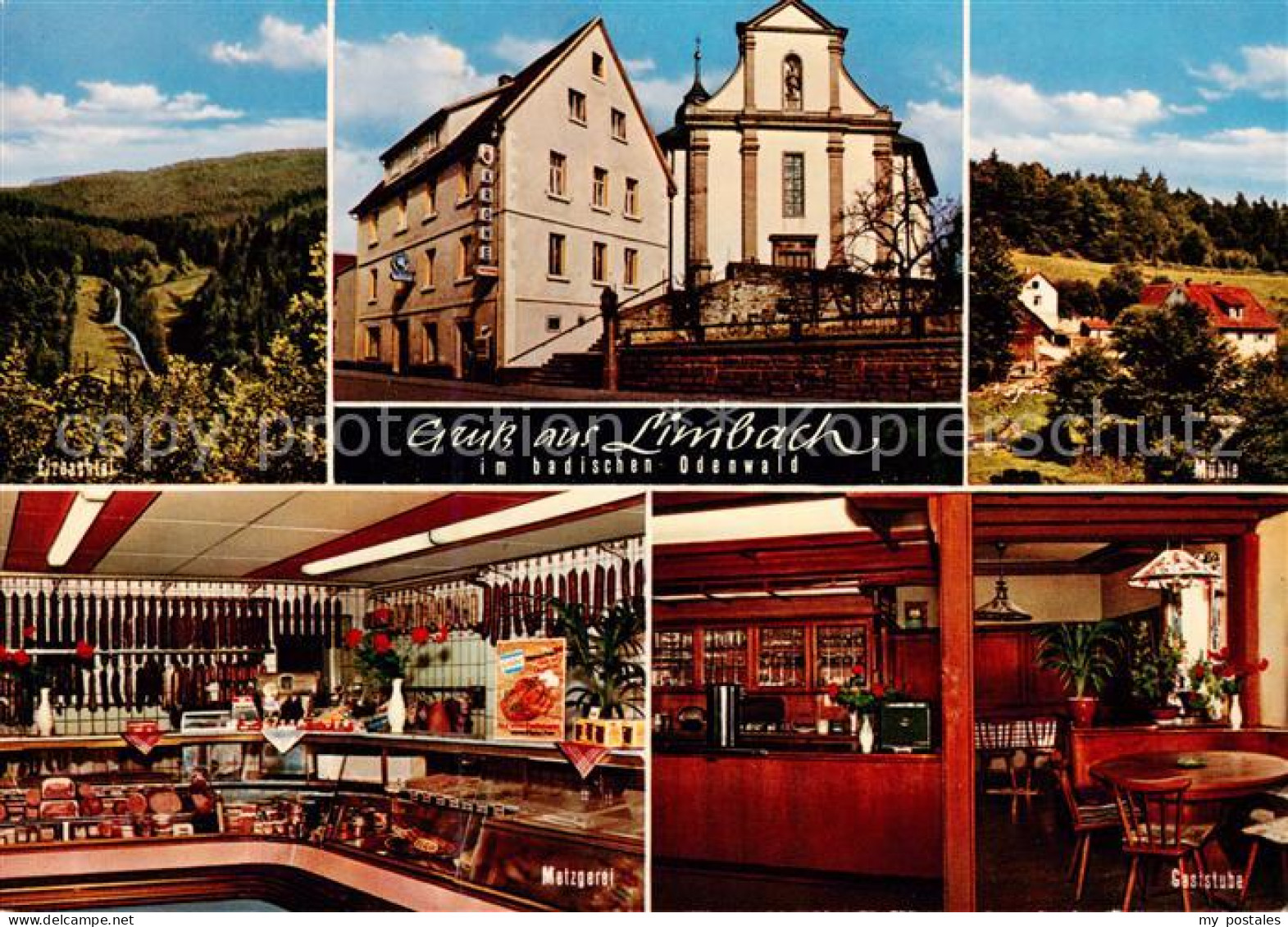 73866876 Limbach Baden Gasthaus Pension Zur Krone Limbachtal Muehle Metzgerei Ga - Autres & Non Classés