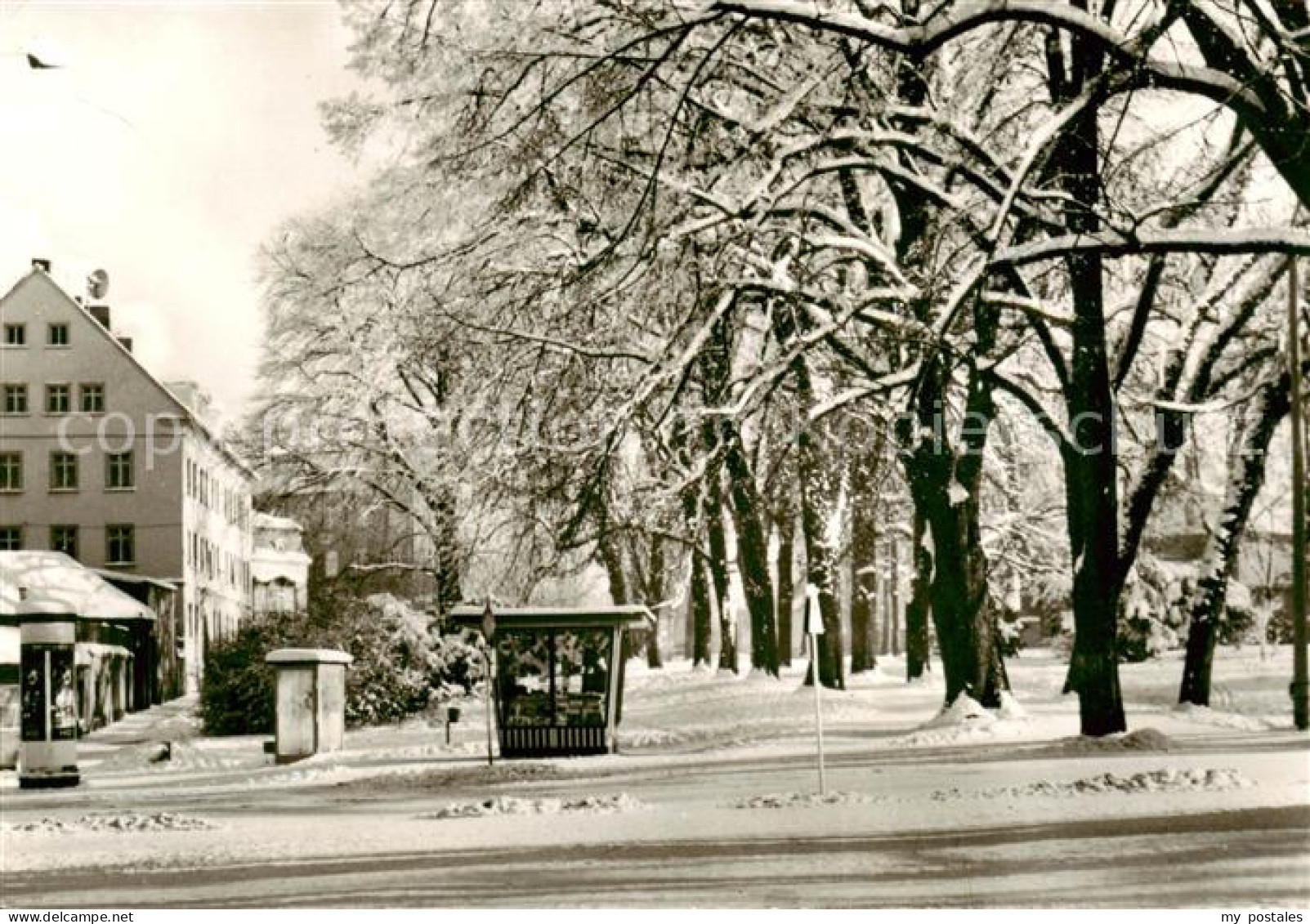 73832742 Freiberg  Sachsen Karl Liebknecht Platz Im Winter  - Freiberg (Sachsen)