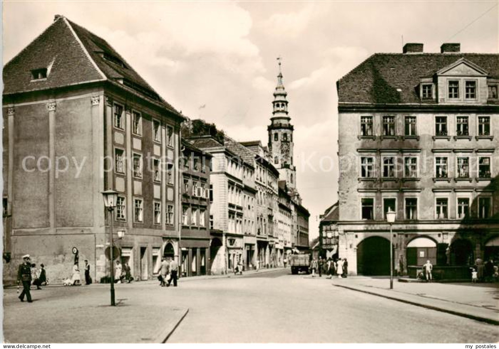 73832691 Goerlitz  Sachsen Leninplatz Mit Rathausturm  - Goerlitz