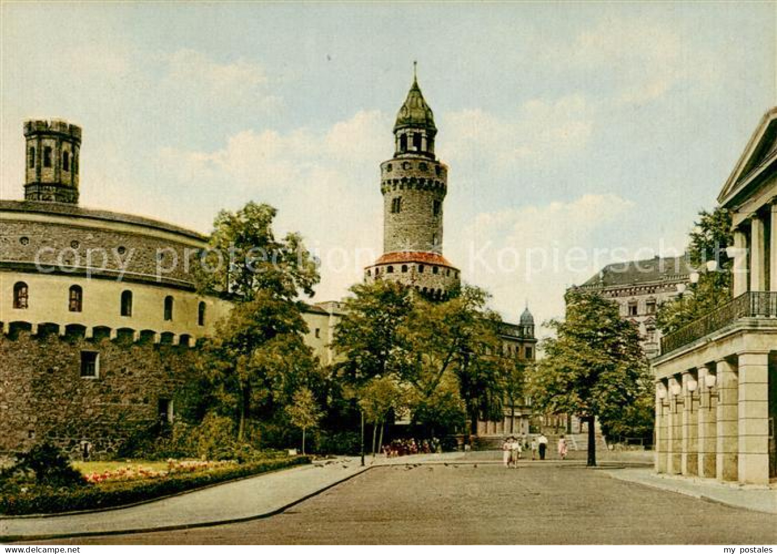 73832687 Goerlitz  Sachsen Kaisertrutz Mit Reichenbacher Turm Und Gerhart Hauptm - Görlitz