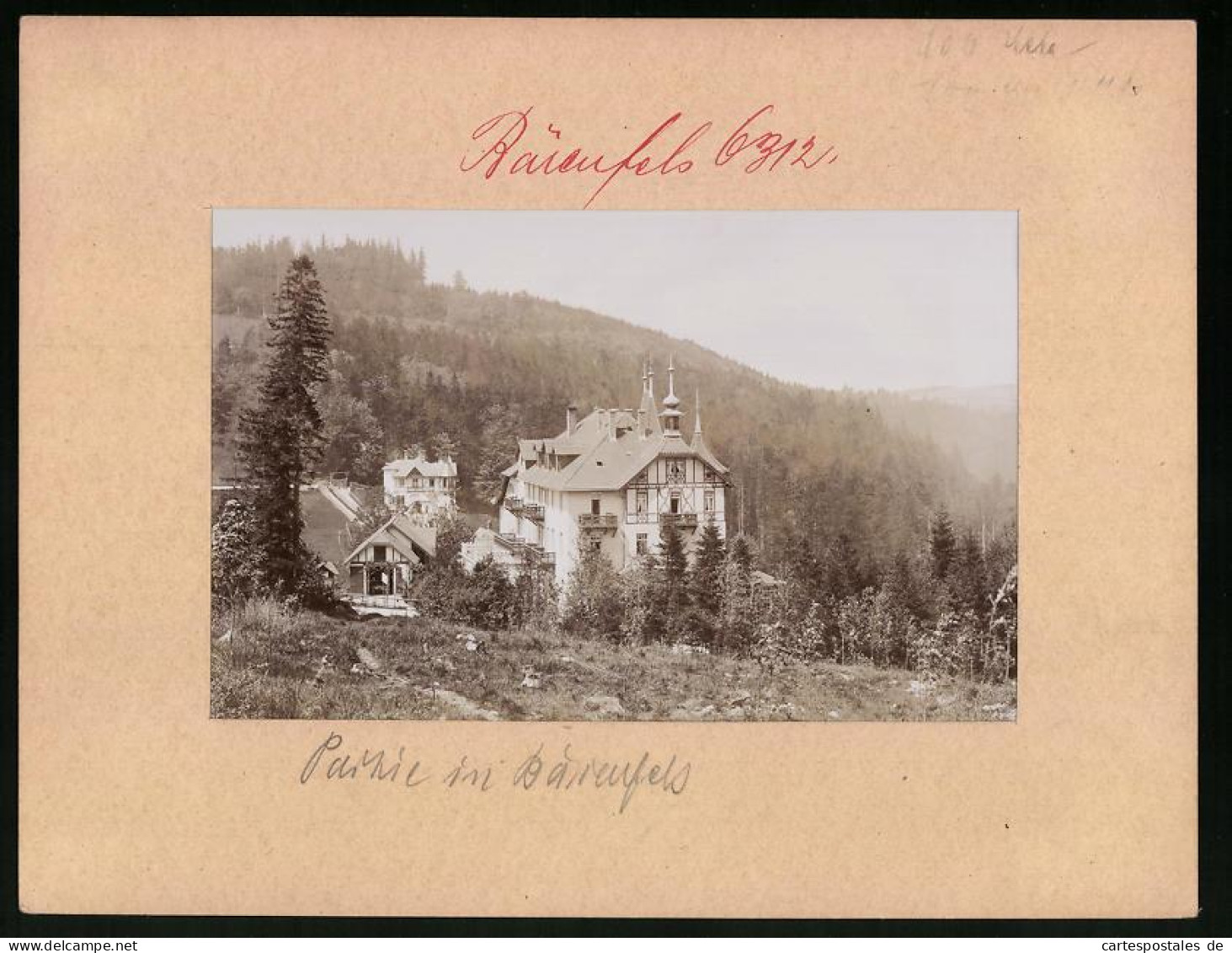 Fotografie Brück & Sohn Meissen, Ansicht Bärenfels I. Erzg., Blick Auf Das Hotel Kaiserhof  - Places