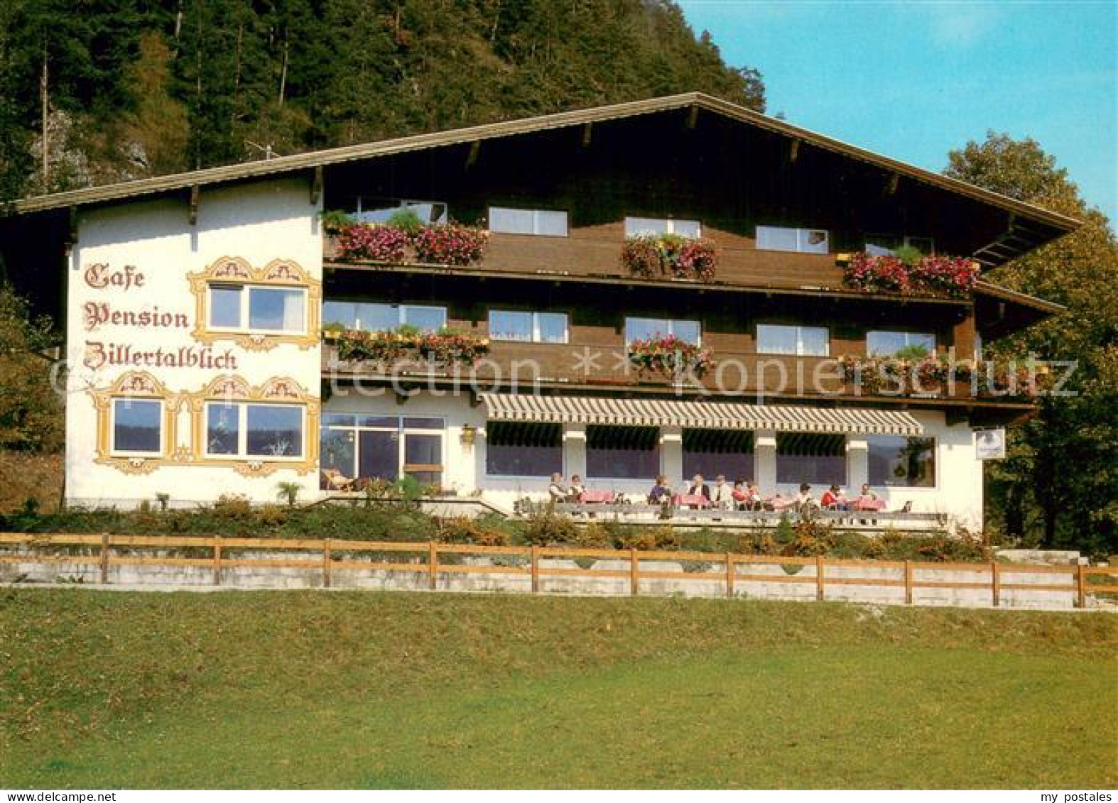 73758760 Muenster Tirol Pension-Cafe Zillertalblick Aussenansicht Muenster Tirol - Autres & Non Classés