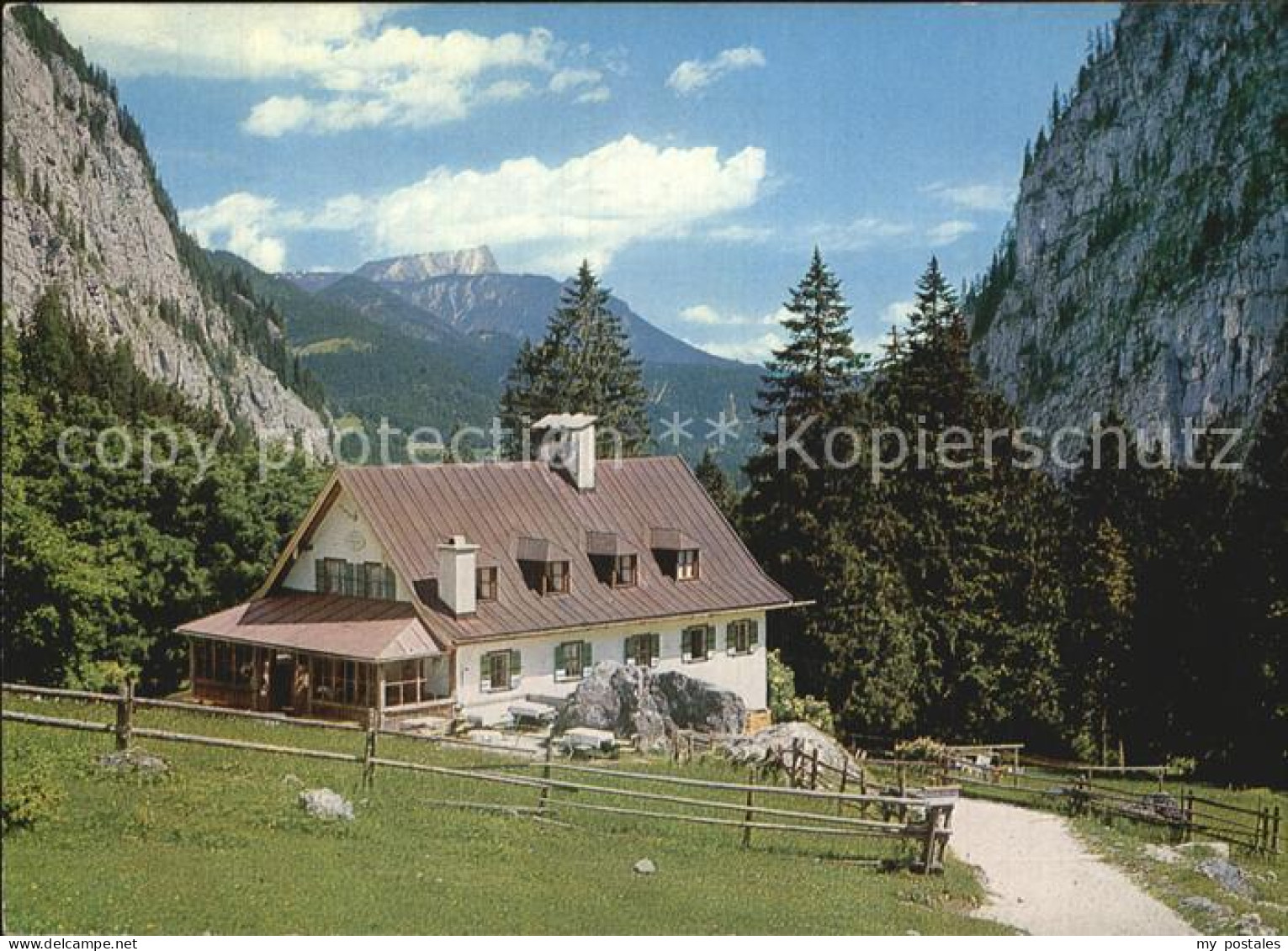 72524312 Ramsau Berchtesgaden Berggasttaette Wimbachschloss Mit Untersberg Berch - Berchtesgaden