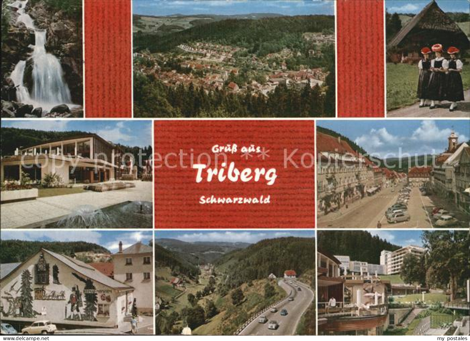 72524080 Triberg Schwarzwald Gesamtansicht Wasserfall Marktplatz Triberg - Triberg