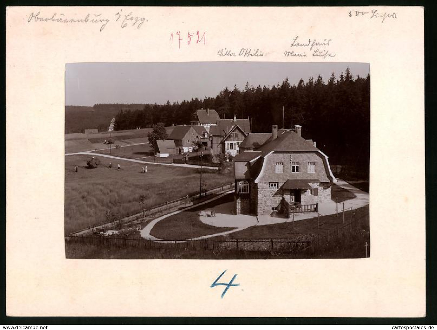 Fotografie Brück & Sohn Meissen, Ansicht Oberbärenburg I. Erzg., Villa Ottilie, Landhaus Marie Luise  - Places