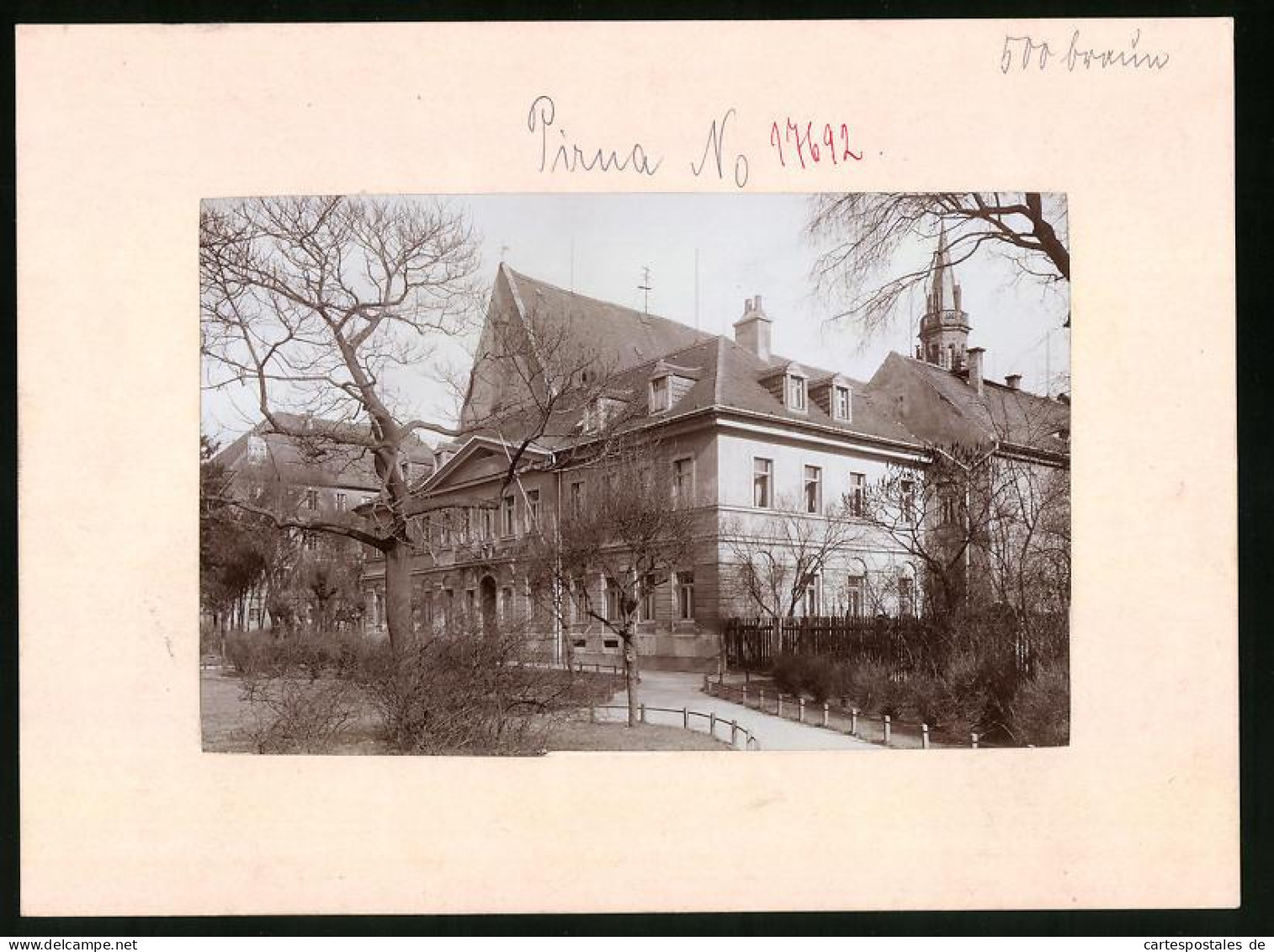 Fotografie Brück & Sohn Meissen, Ansicht Pirna A. Elbe, Partie Am Zollamt Und Klosterkirche  - Lieux