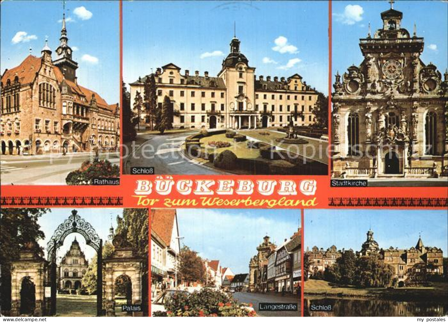 72523755 Bueckeburg Rathaus Schloss Stadtkirche Palais Langestrasse Bueckeburg - Bückeburg