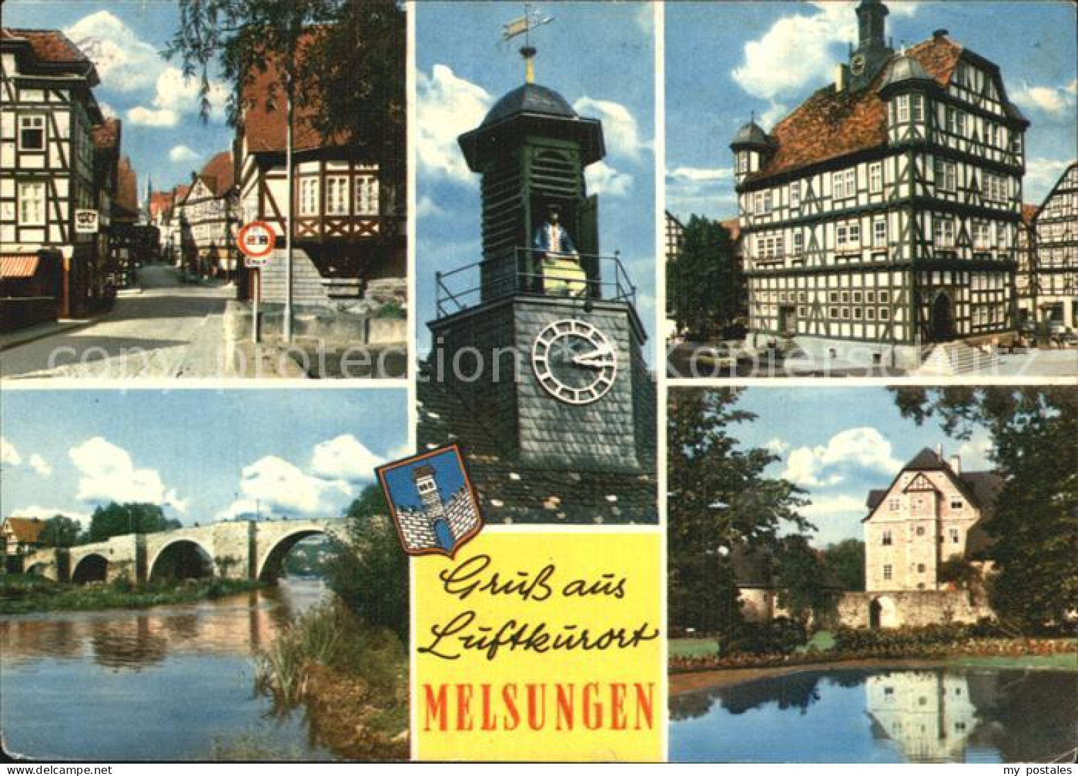 72523696 Melsungen Fulda Turm Fachwerkhaeuser Bruecke  Adelshausen - Melsungen