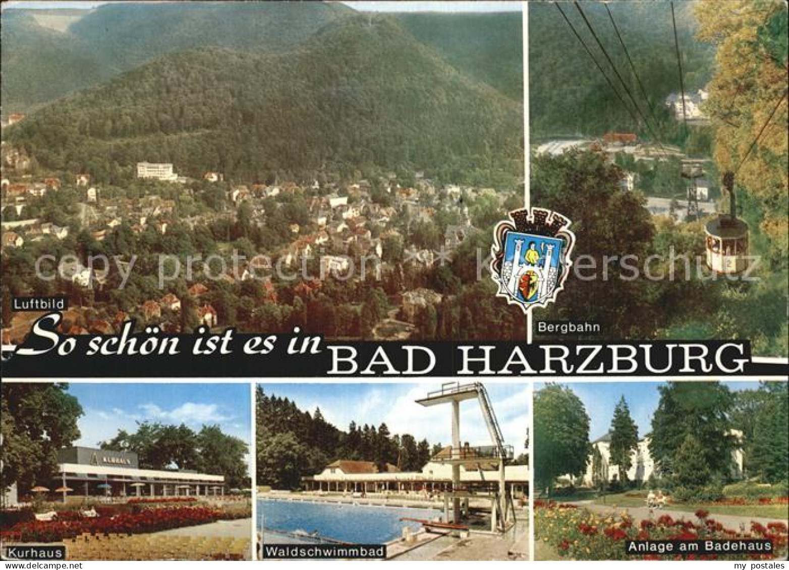 72523684 Bad Harzburg Luftbild Bergbahn Kurhaus Waldschwimmbad Badehaus Bad Harz - Bad Harzburg