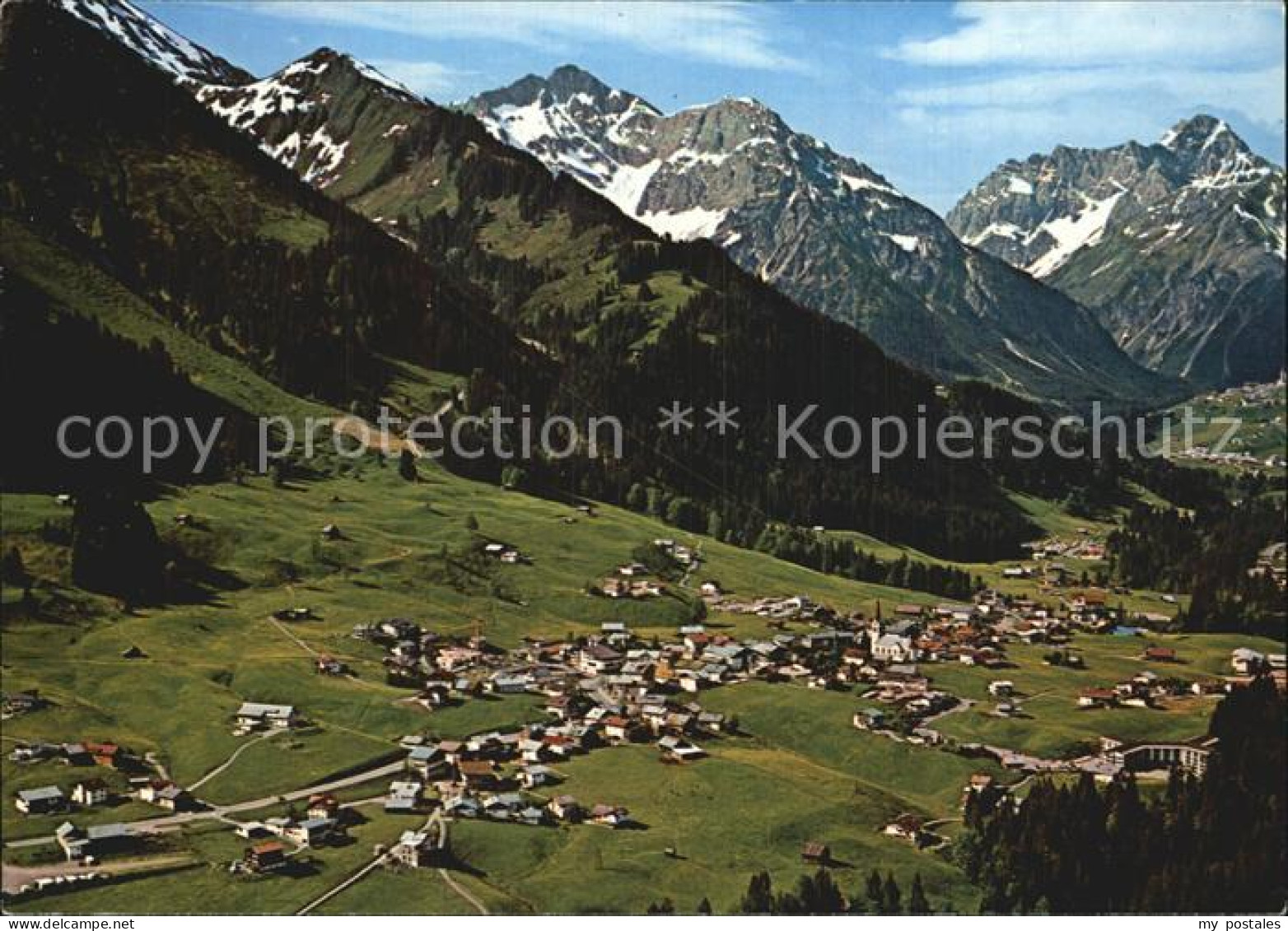72523682 Riezlern Kleinwalsertal Vorarlberg Blick Auf Hirschegg Elferkogel Zwoel - Other & Unclassified