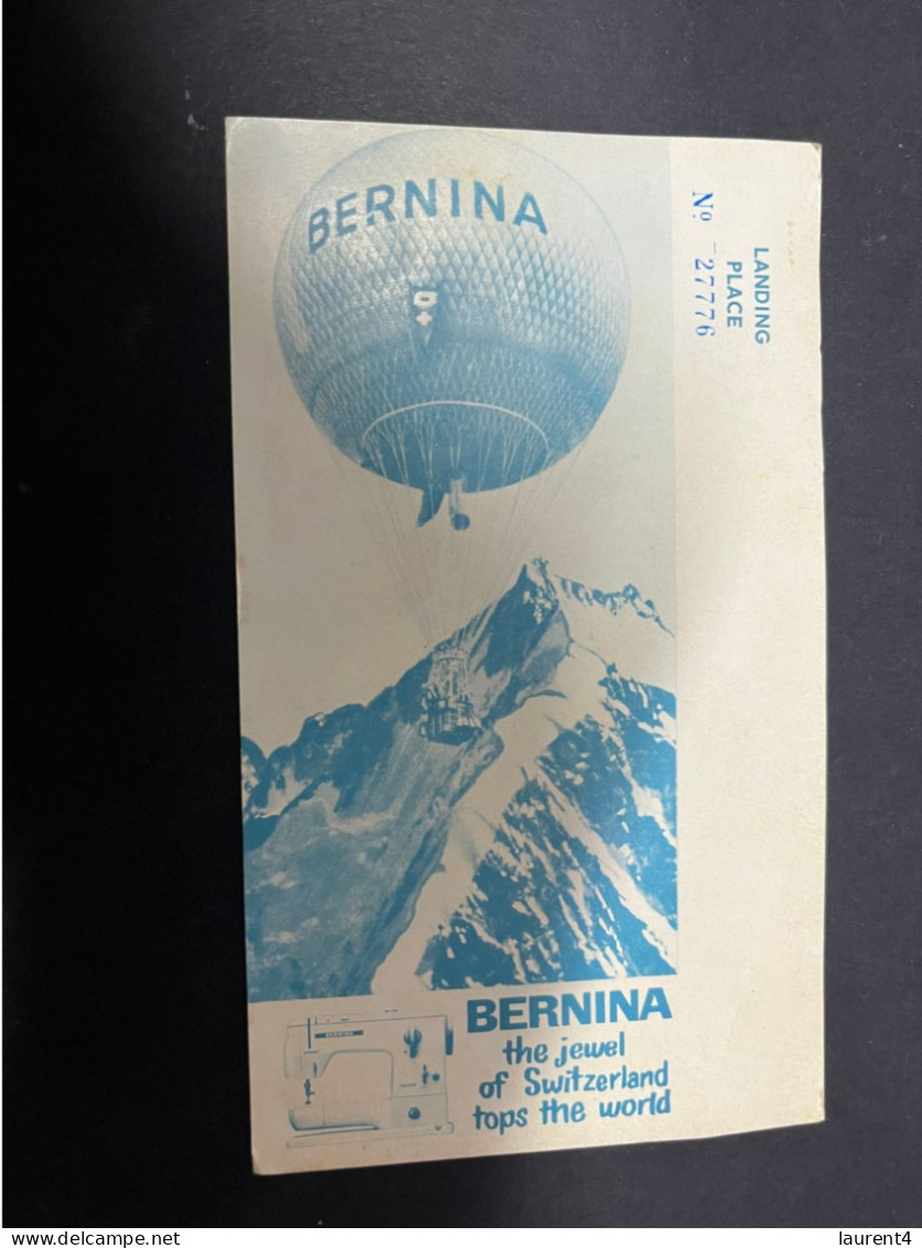 20-5-2024 (5 Z 39) New Zealand FDC - 1965 - Birds (Health Camp Stamp On Special BERNINA Hot Air Balloon Card) - FDC