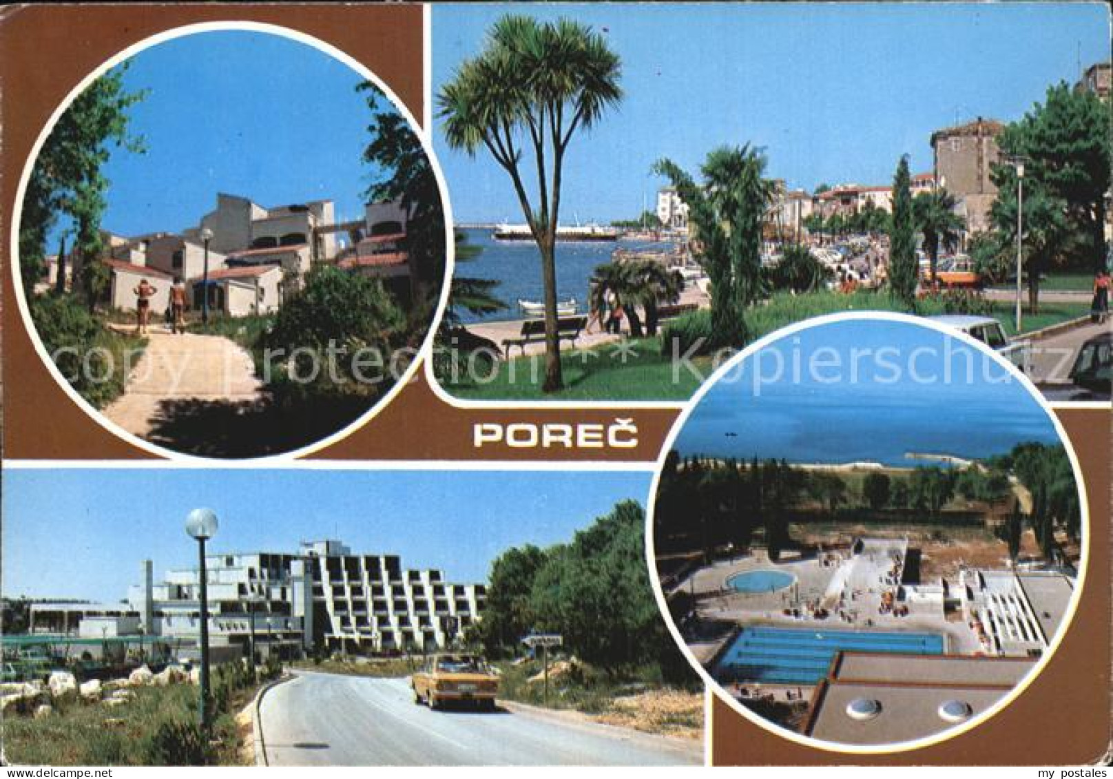 72523441 Porec Teilansichten Ferienanlage Swimming Pool Uferpromenade  - Croatie