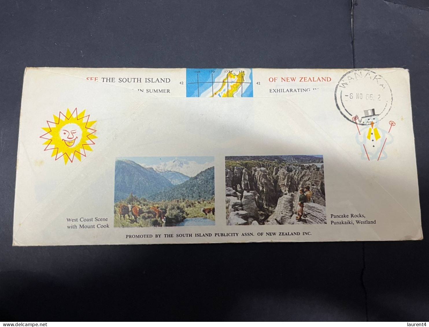 20-5-2024 (5 Z 39) New Zealand - (posted To Australia) 1965 - See The South Island - FDC