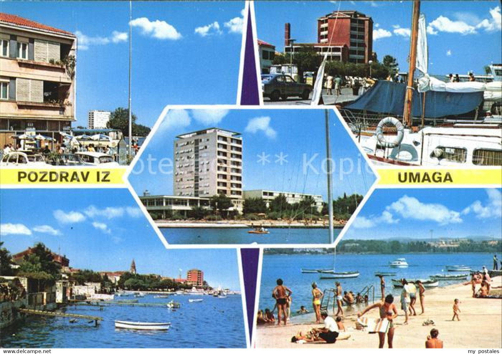 72523398 Umag Umago Istrien Teilansichten Kuestenstadt Hotel Strand  - Croatie