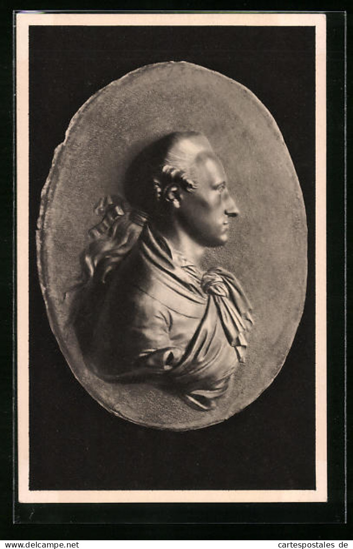 AK Johann Wolfgang Von Goethe, Relief  - Writers