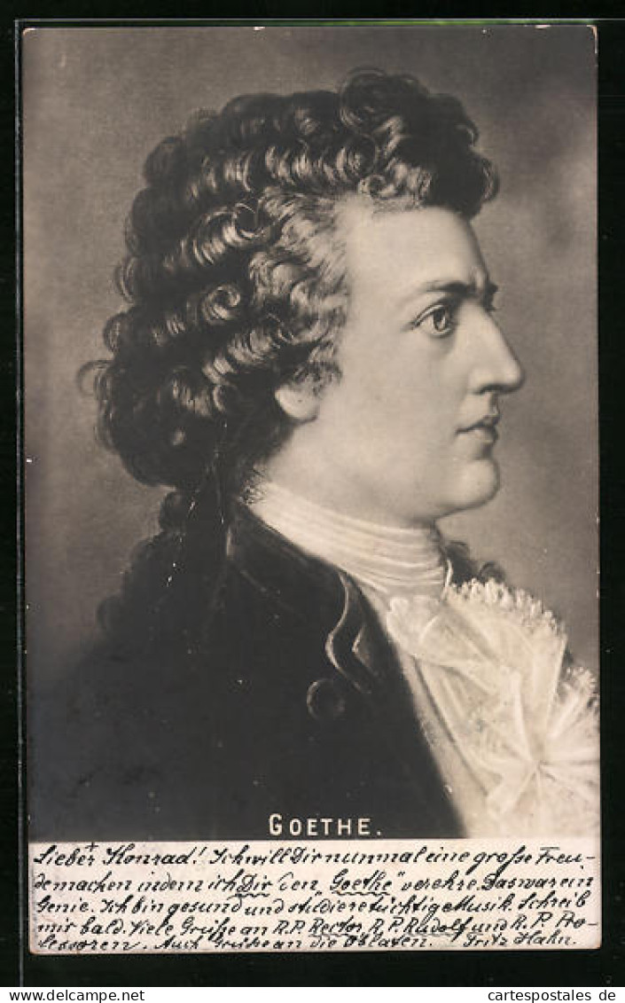 AK Johann Wolfgang Von Goethe, Dichter  - Writers