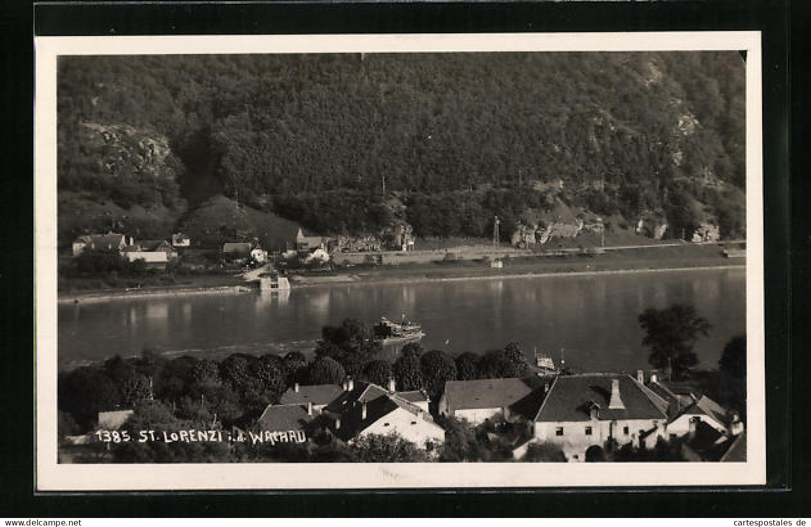 AK St. Lorenz In Der Wachau, Ortsansicht Mit Donau  - Other & Unclassified