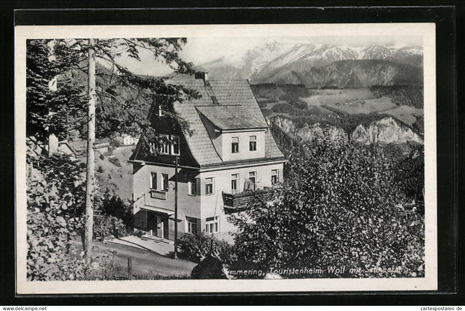 AK Semmering, Touristenheim Wolf Mit Schneeberg  - Other & Unclassified