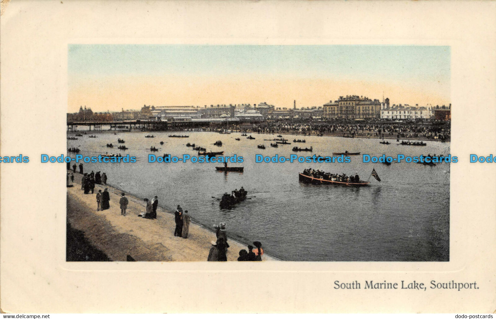 R059338 South Marine Lake. Southport. 1909 - Monde