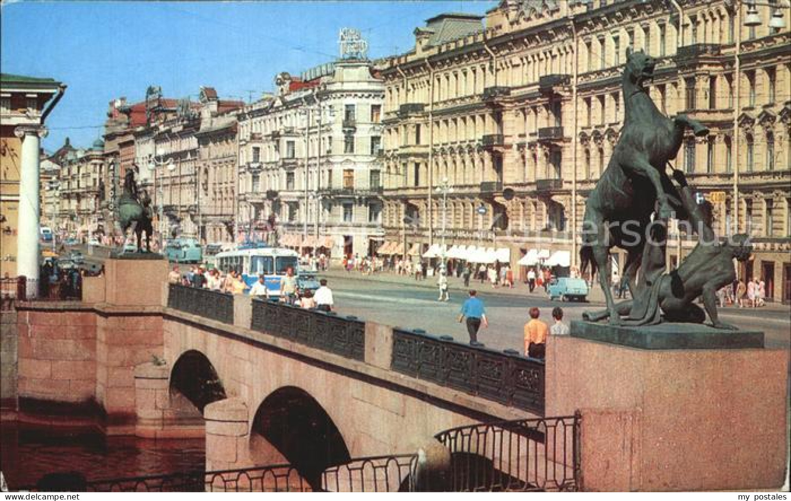 72522890 St Petersburg Leningrad Anitschkow Bruecke   - Russie