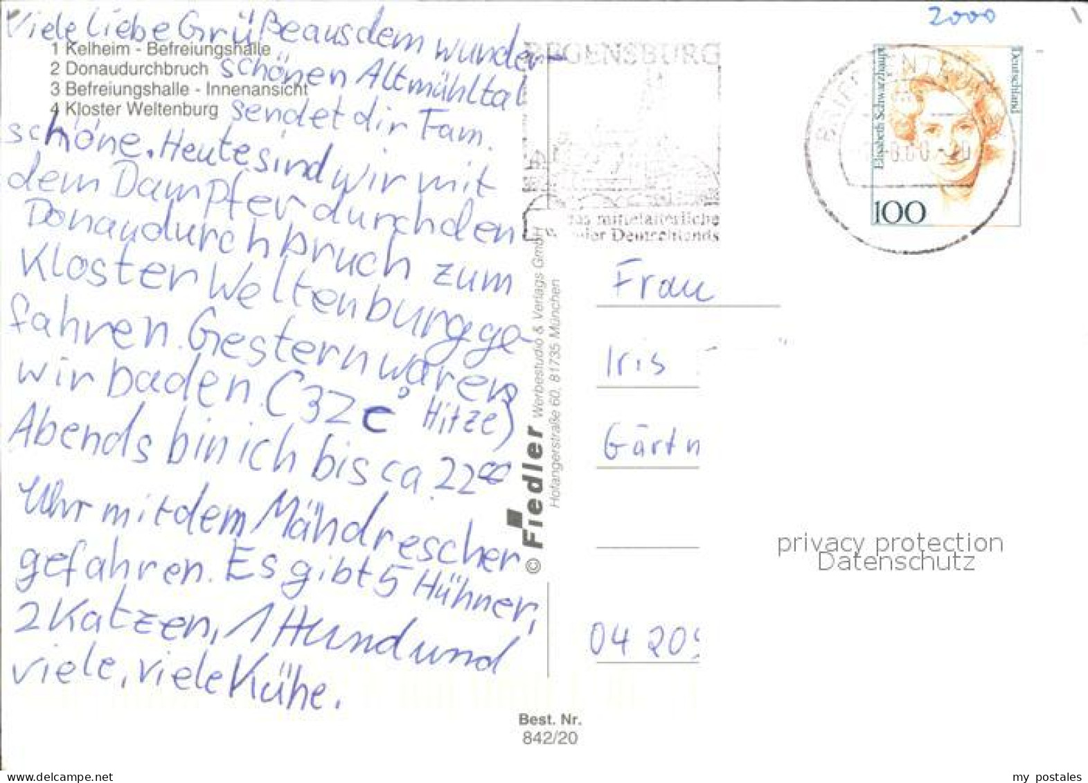 72522747 Kelheim Befreiungshalle Donaudurchbruch Befreiungshalle Inneres Kloster - Kelheim