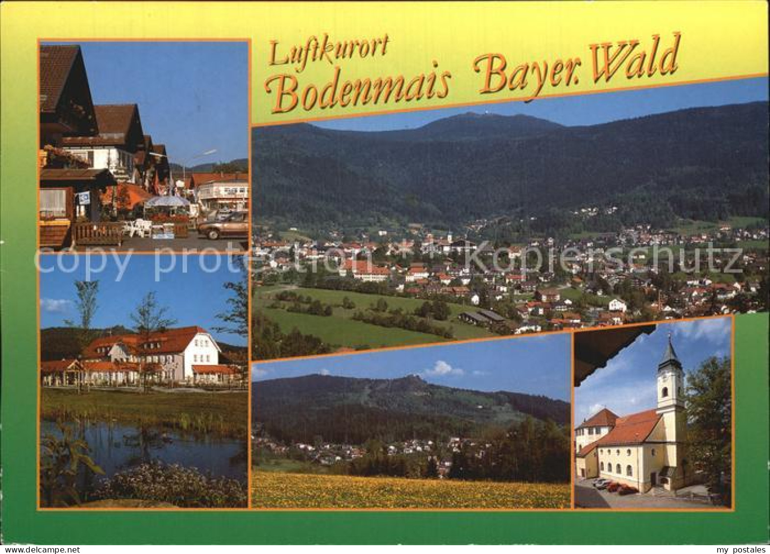 72522745 Bodenmais Dorfpartien Panorama Kirche Bodenmais - Bodenmais