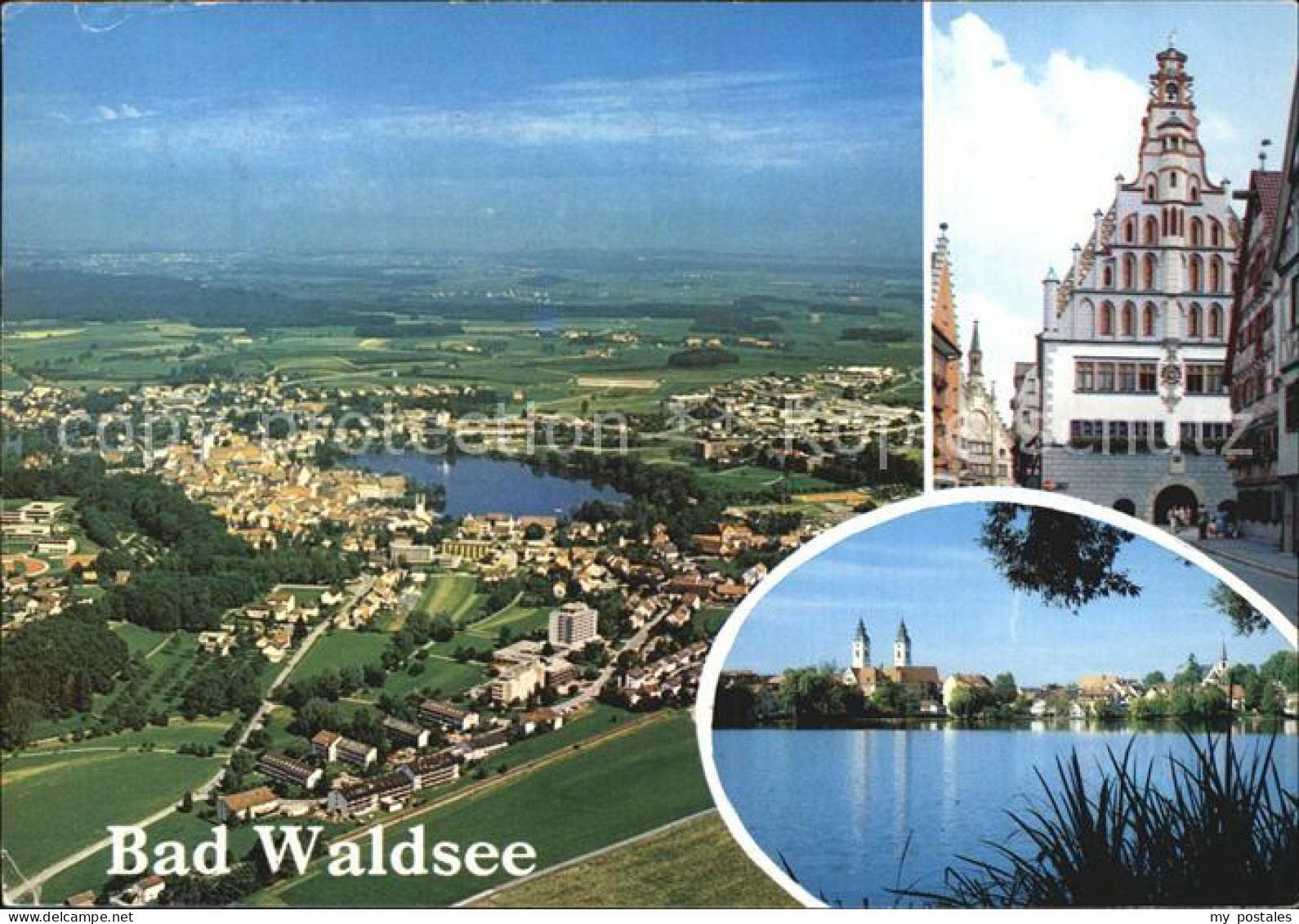 72522695 Bad Waldsee Fliegeraufnahme Rathaus Kirche Bad Waldsee - Bad Waldsee