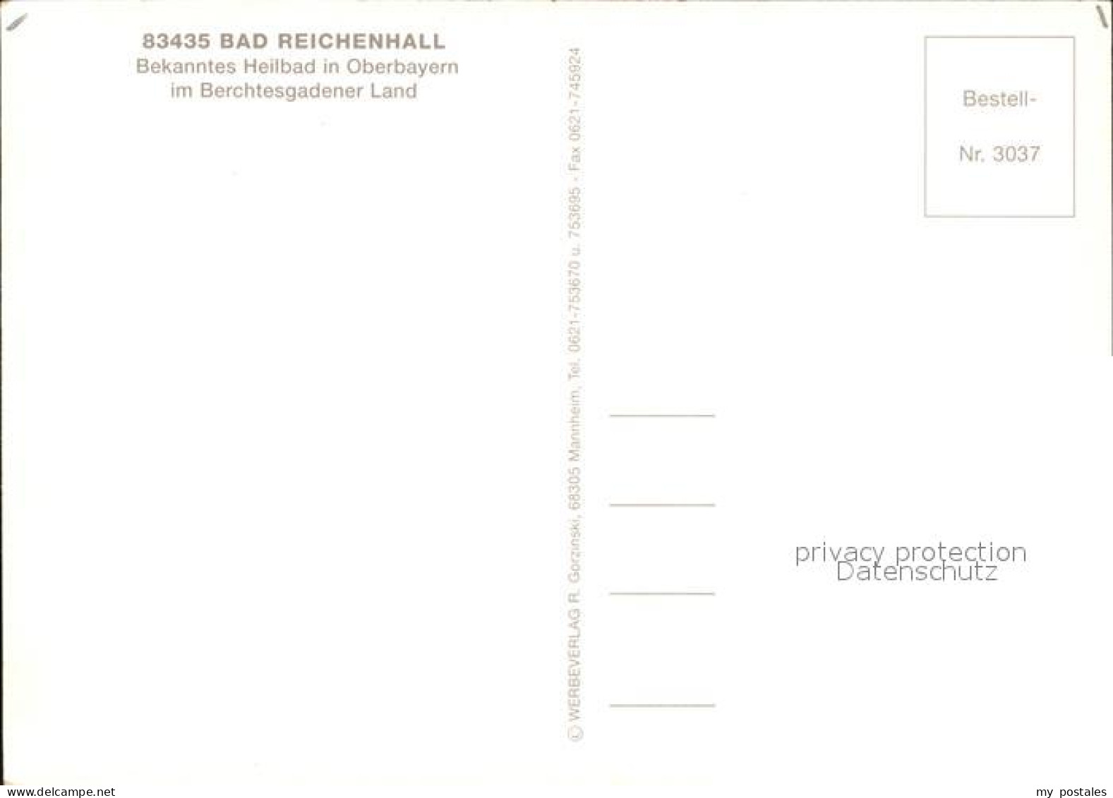72522657 Bad Reichenhall Kurhaus Rathaus Strassenpartien Waldweg Bad Reichenhall - Bad Reichenhall