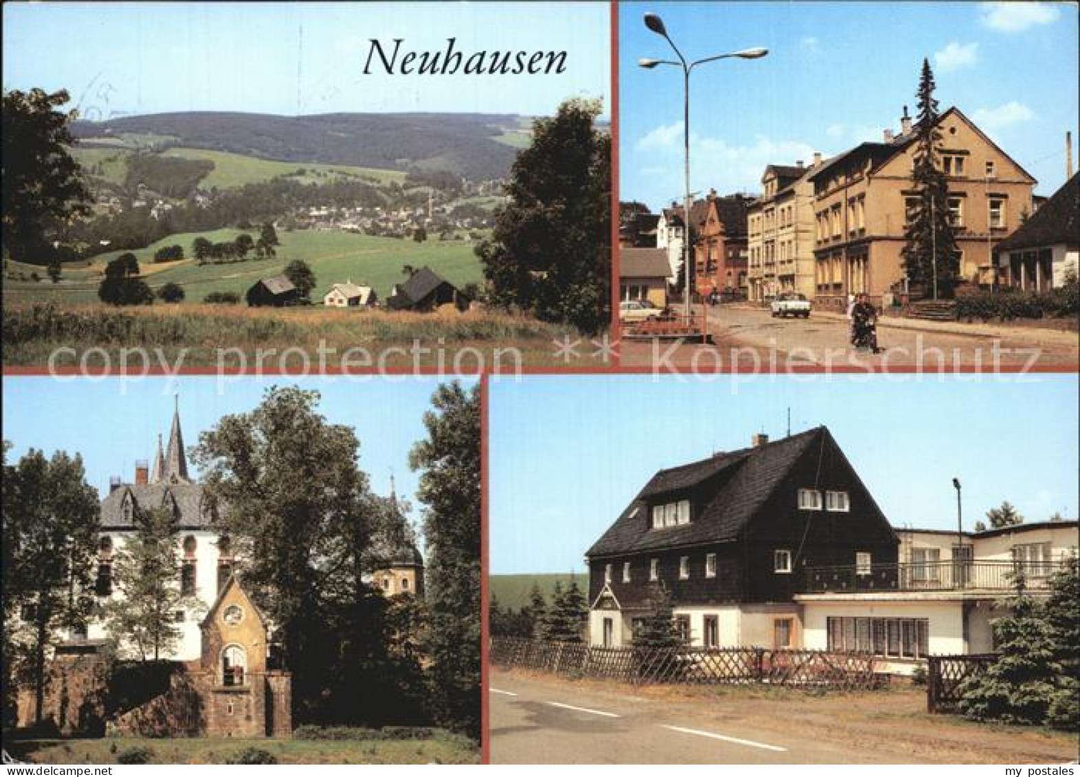 72522650 Neuhausen Marienberg Panorama Bahnhofstr Schloss Purschenstein Ferienhe - Autres & Non Classés