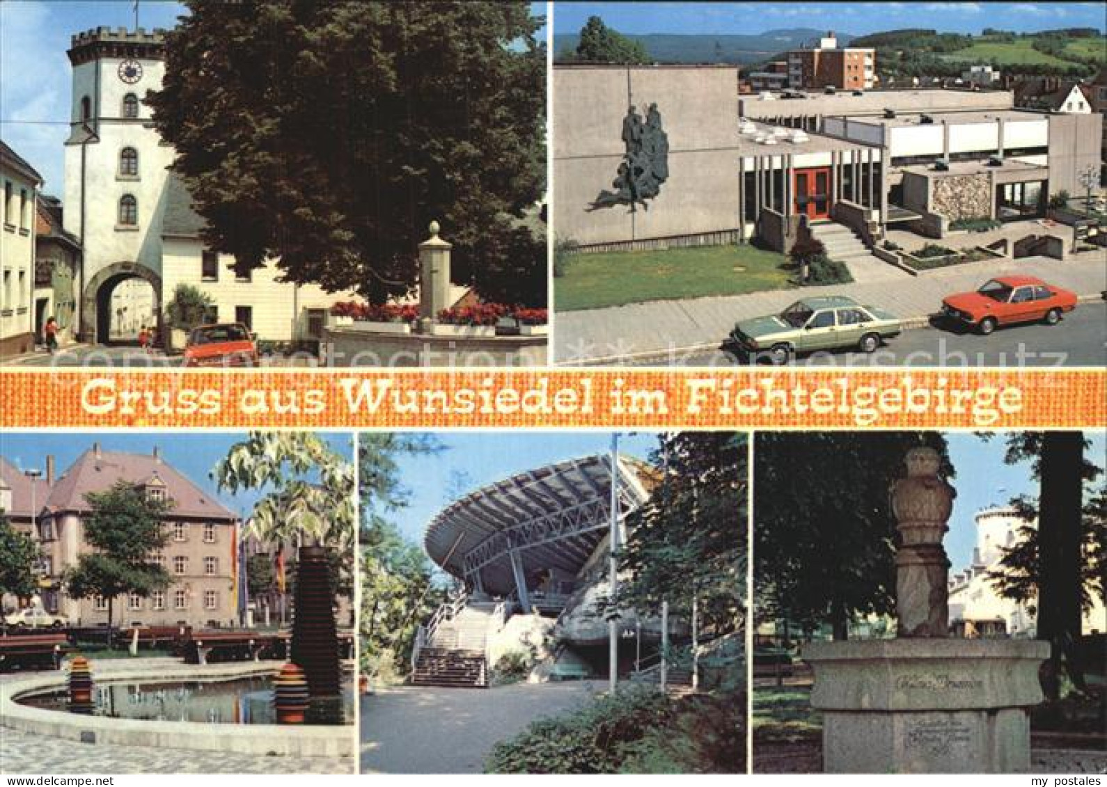 72522637 Wunsiedel Stadttor Strassenpartie Brunnen Halle Denkmal Wunsiedel - Wunsiedel