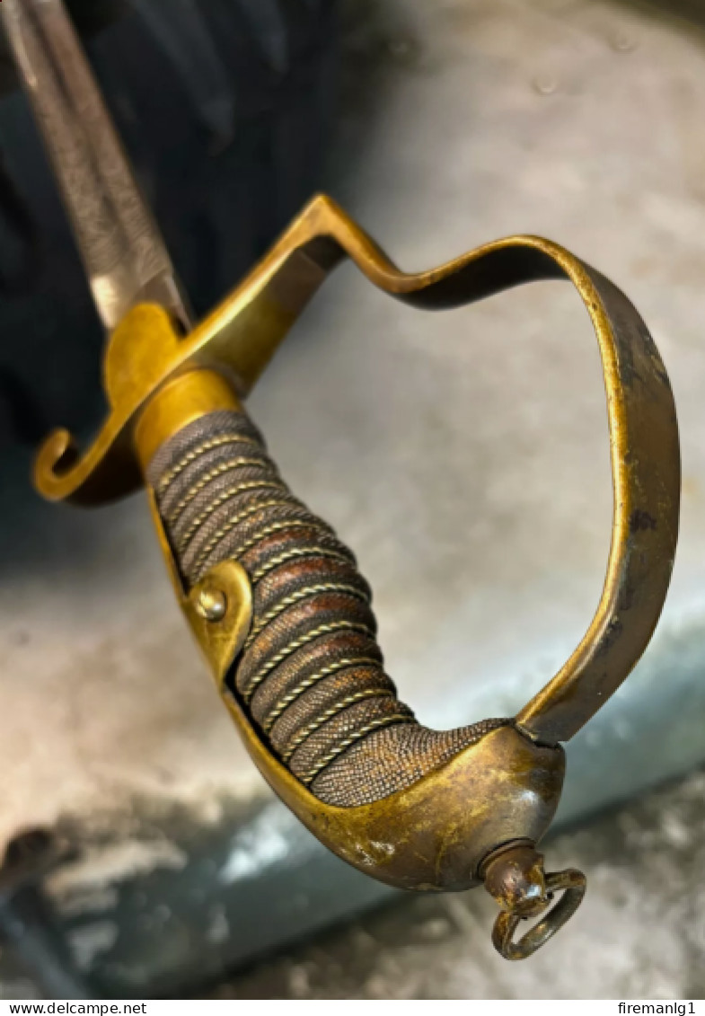 WW1 Ottoman Turkish Artillery Officers Sword – Crescent Mark – WKC Manufactured