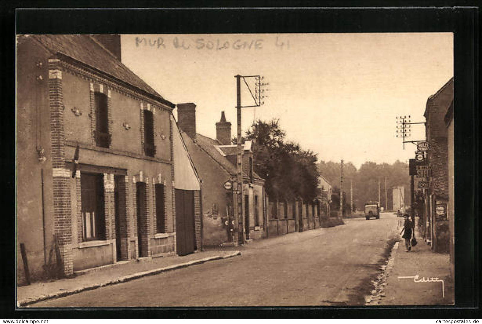 CPA Mur-de-Sologne, Route De Romorantin  - Romorantin