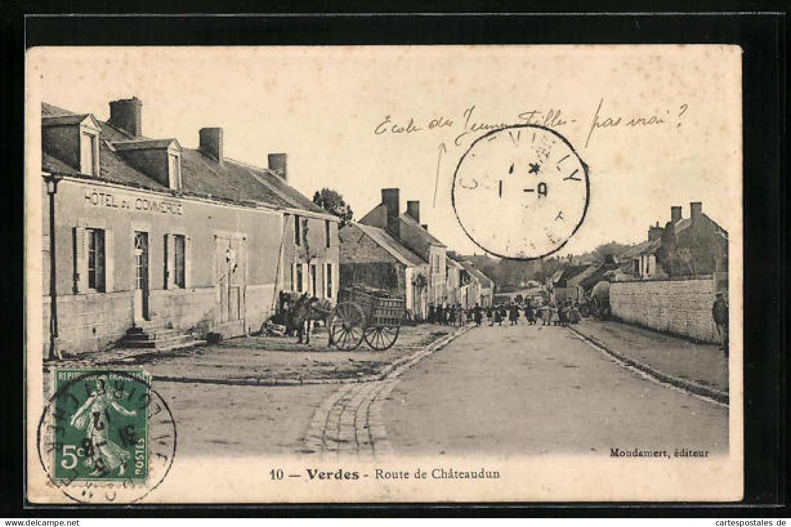 CPA Verdes, Route De Châteaudun  - Other & Unclassified