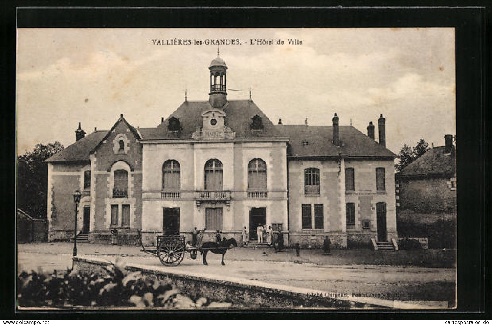 CPA Vallières-le-Grandes, L`Hôtel De Ville  - Other & Unclassified