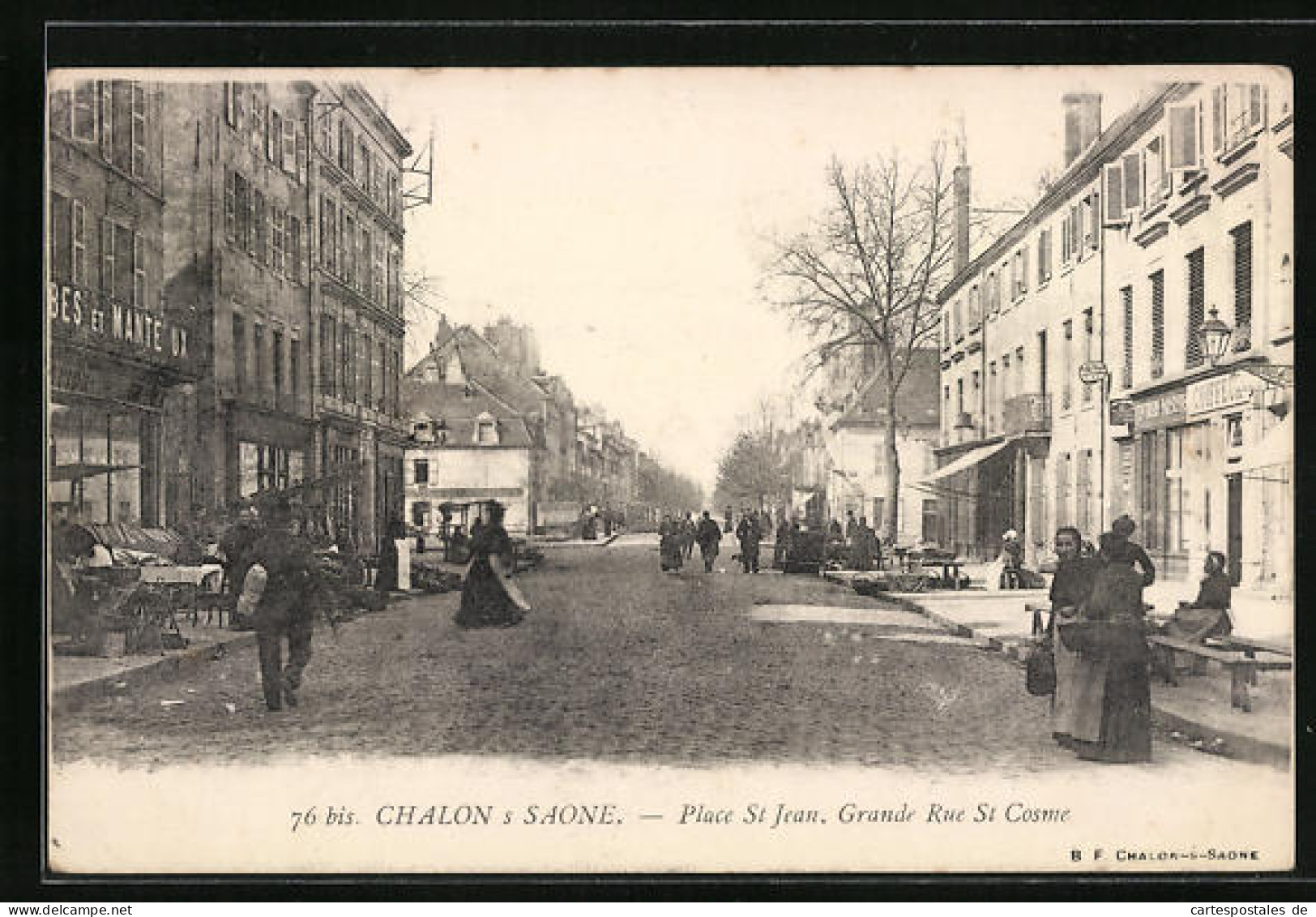 CPA Chalon S Saone, Place St Jean, Grande Rue St Cosme  - Chalon Sur Saone