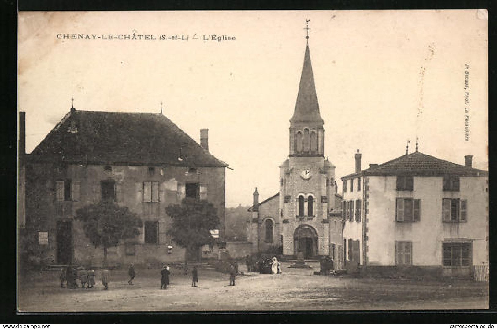 CPA Chenay-Le-Châtel, L'Eglise  - Other & Unclassified
