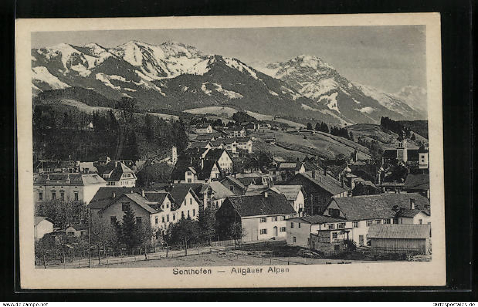 AK Sonthofen /Allgäu, Ortschaft Vor Den Alpen  - Sonthofen