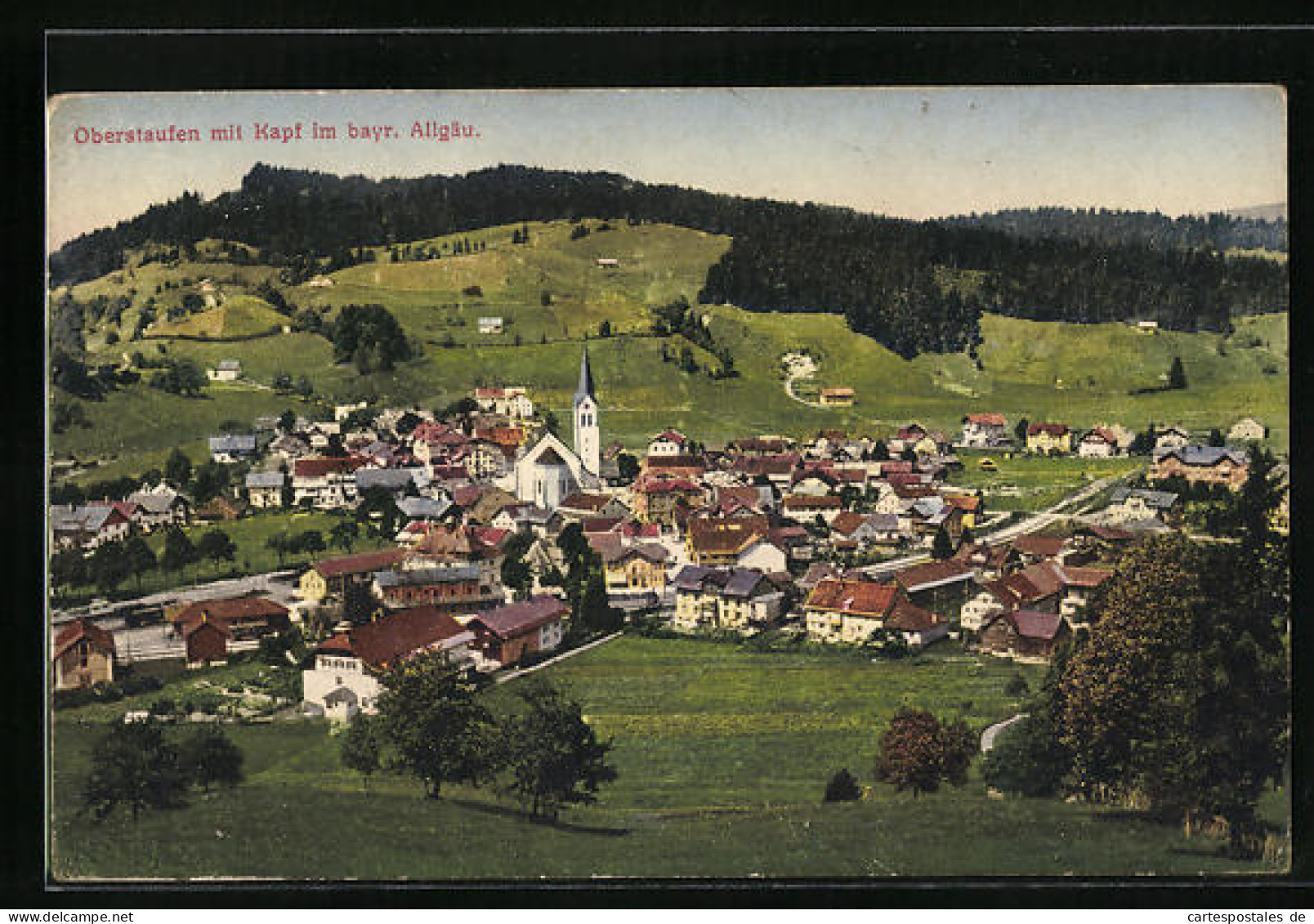 AK Oberstaufen /Allgäu, Ortschaft Mit Kapf  - Oberstaufen