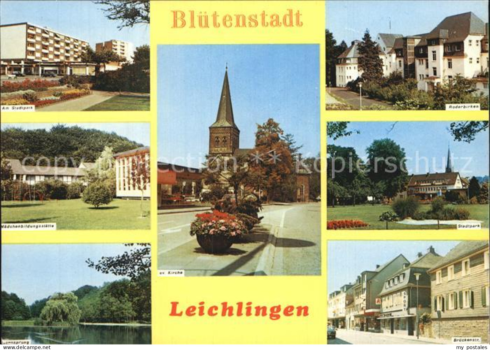 72521807 Leichlingen Rheinland Stadtpark Kirche Leichlingen - Other & Unclassified